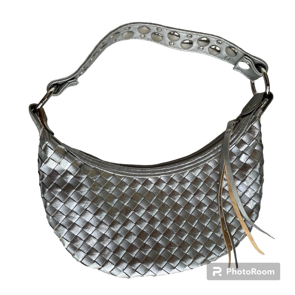 Faux, leather handbag